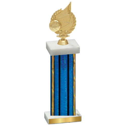 Single Blue Glacier Volleyball Trophy