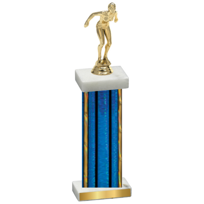 Single Blue Glacier Tennis Trophy