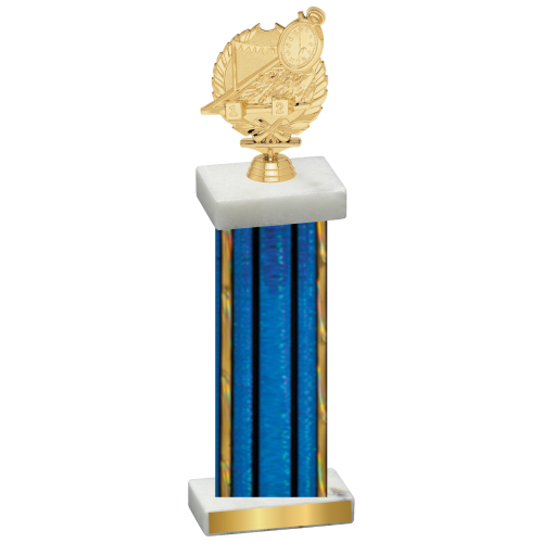 Single Blue Glacier Swimming Trophy