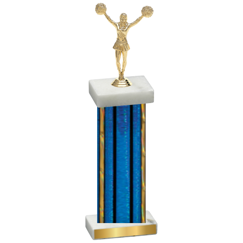 Single Blue Glacier Cheerleading Trophy