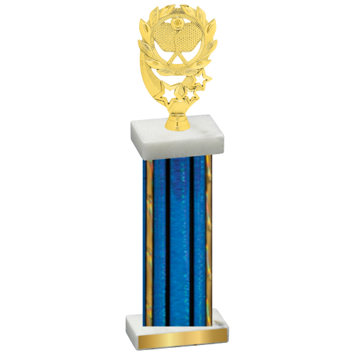 Single Blue Glacier Pickleball Trophy