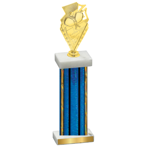 Single Blue Glacier Pickleball Trophy