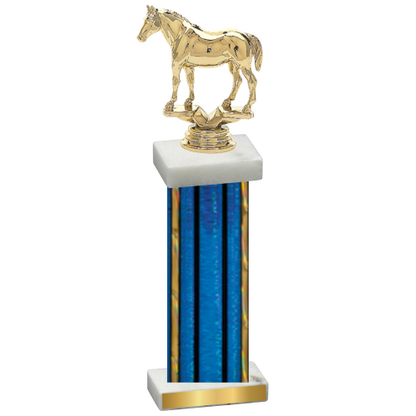 Single Blue Glacier Horses Trophy