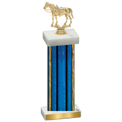 Single Blue Glacier Horses Trophy