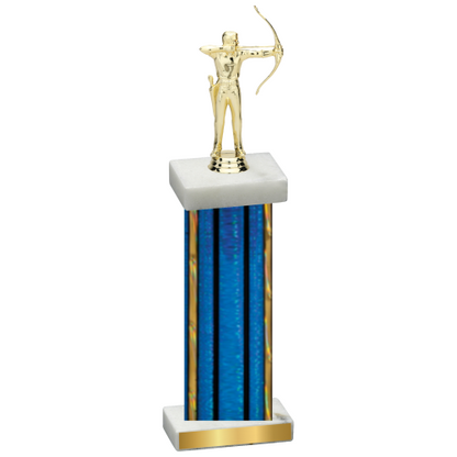 Single Blue Glacier Archery Trophy