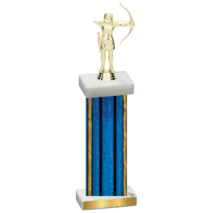 Single Blue Glacier Archery Trophy