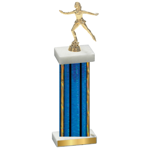 Single Blue Glacier Skater Trophy