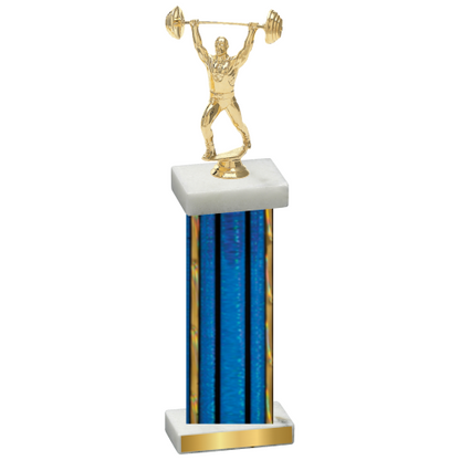 Single Blue Glacier Weights Trophy