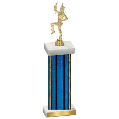 Single Blue Glacier Majorette Trophy