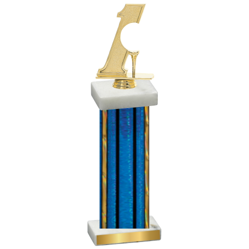 Single Blue Glacier Golf Trophy