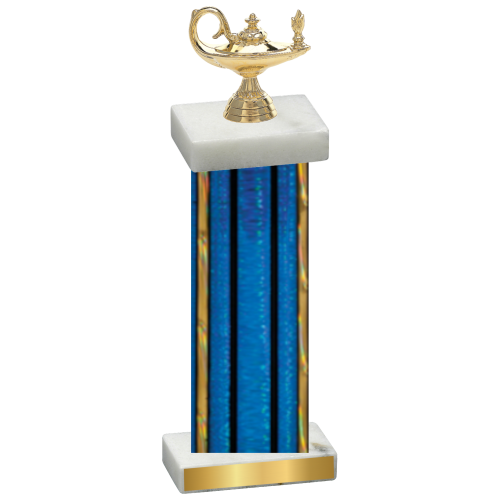 Single Blue Glacier Academics Trophy