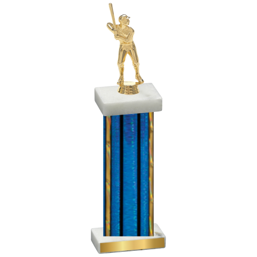 Single Blue Glacier Baseball Trophy