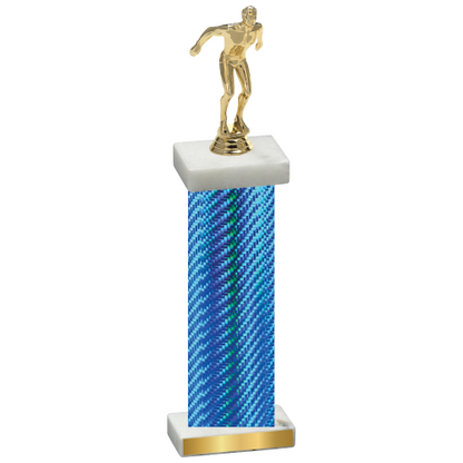 Single Blue Carbon Fiber Swimming Trophy