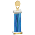 Single Blue Carbon Fiber Insert Trophy