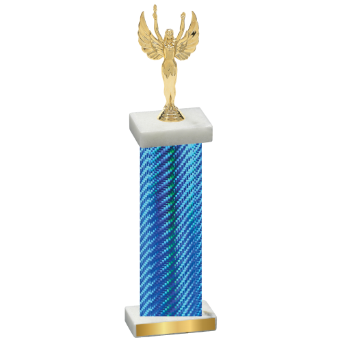 Single Blue Carbon Fiber Victory Trophy