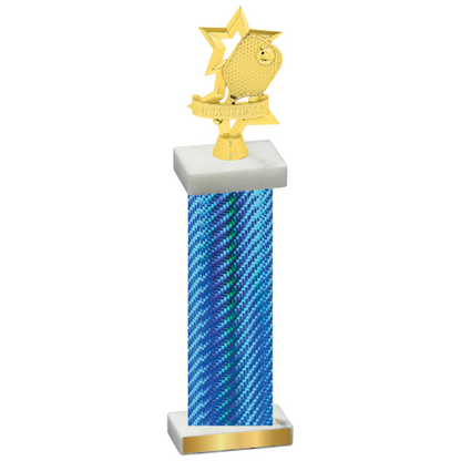 Single Blue Carbon Fiber Pickleball Trophy