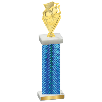 Single Blue Carbon Fiber Pickleball Trophy