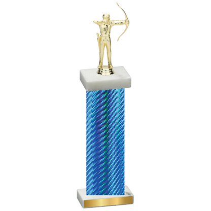 Single Blue Carbon Fiber Archery Trophy