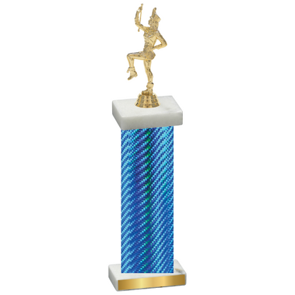 Single Blue Carbon Fiber Majorette Trophy