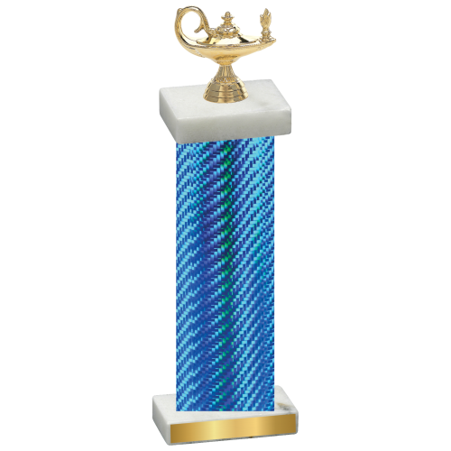 Single Blue Carbon Fiber Academics Trophy