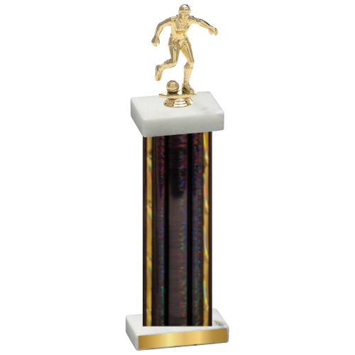 Single Black Glacier Soccer Trophy