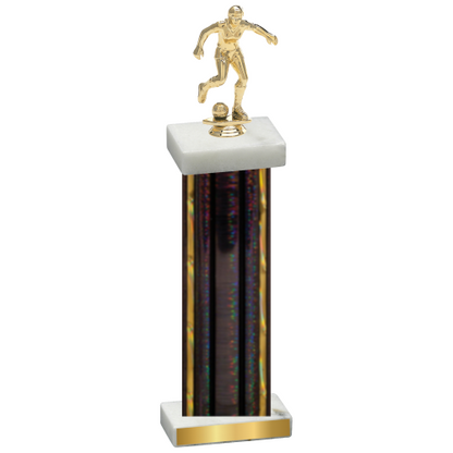 Single Black Glacier Soccer Trophy