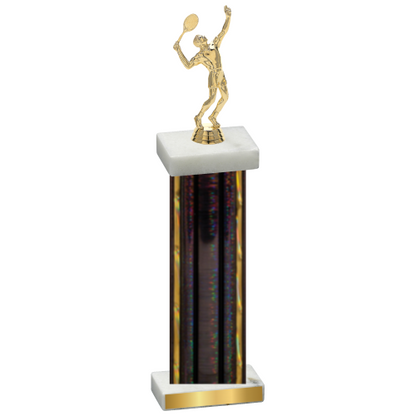 Single Black Glacier Tennis Trophy