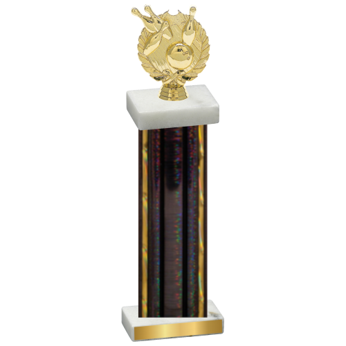 Single Black Glacier Bowling Trophy