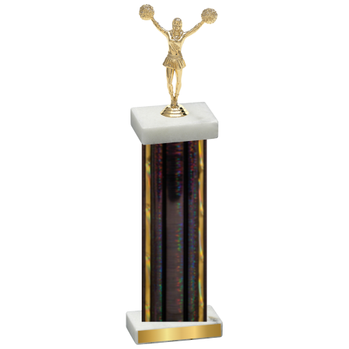 Single Black Glacier Cheerleading Trophy