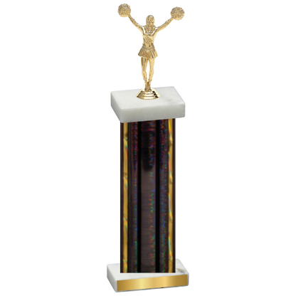 Single Black Glacier Cheerleading Trophy