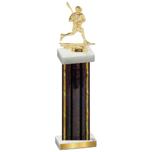 Single Black Glacier Lacrosse Trophy