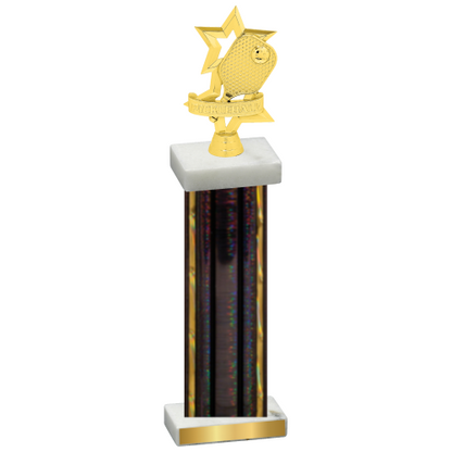 Single Black Glacier Pickleball Trophy