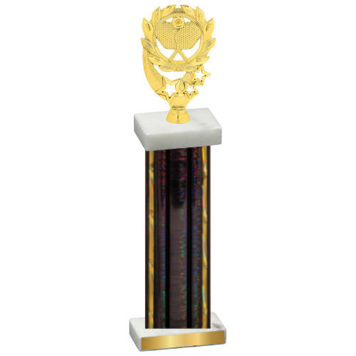 Single Black Glacier Pickleball Trophy