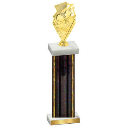 Single Black Glacier Pickleball Trophy