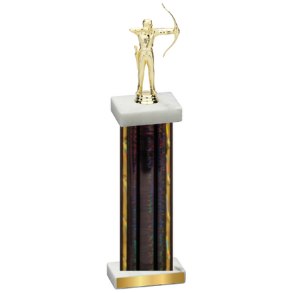 Single Black Glacier Archery Trophy