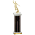 Single Black Glacier Basketball Trophy
