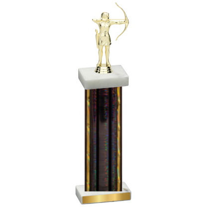 Single Black Glacier Archery Trophy