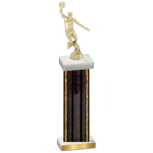 Single Black Glacier Basketball Trophy