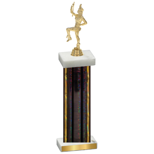 Single Black Glacier Majorette Trophy