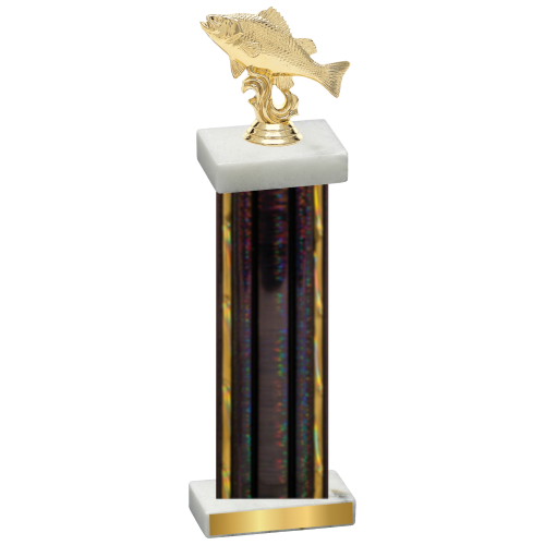 Single Black Glacier Fishing Trophy