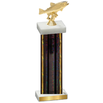 Single Black Glacier Fishing Trophy