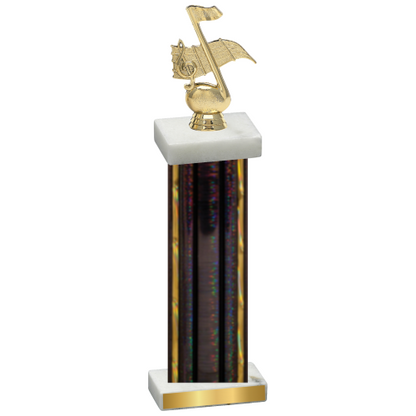 Single Black Glacier Music Trophy