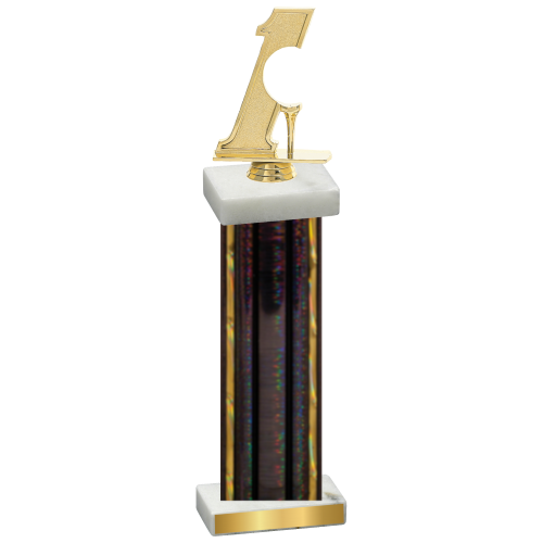 Single Black Glacier Golf Trophy