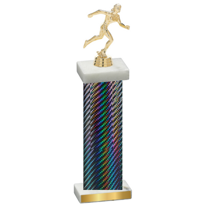 Single Black Carbon Fiber Running Trophy