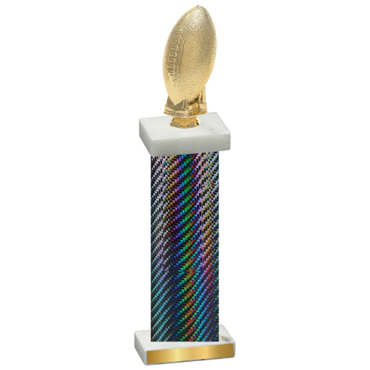 Single Black Carbon Fiber Football Trophy