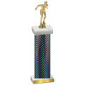 Single Black Carbon Fiber Swimming Trophy