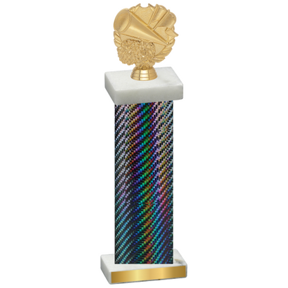 Single Black Carbon Fiber Cheerleading Trophy