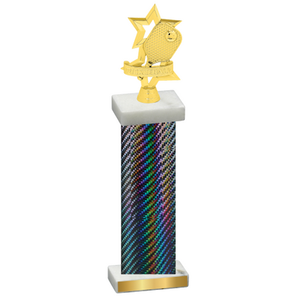 Single Black Carbon Fiber Pickleball Trophy