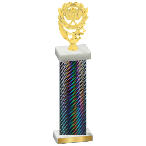 Single Black Carbon Fiber Pickleball Trophy