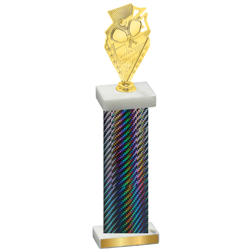 Single Black Carbon Fiber Pickleball Trophy